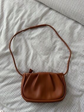Urban Originals Tan Brown Shoulder Bag with Gathered Front